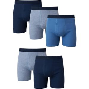 Hanes Ultimate Men's Tagless Boxer Briefs, 5-Pack (Large)