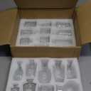 Glass Bud Vase Set of 22, Small Vases for Flowers, Clear Centerpieces, Mini in Bulk Rustic Wedding Decorations, Vintage Look Home Table Flower Decor