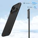 memumi Case for iPhone 17 Pro Max Ultra Thin 0.3mm Lightweight [No-Case Feeling] Matte Hard Cover with Camera Protection for iPhone 17 Pro Max Slim Cover in Minimalist Design, Frosted Black