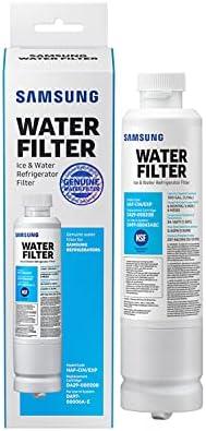 SAMSUNG Genuine Filter for Refrigerator Water and Ice, Carbon Block Filtration for Clean, Clear Drinking Water, 6-Month Life, HAF-CIN/EXP, 1 Pack