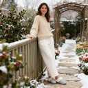 ULTRAIDEAS Women's Warm Winter House Shoes Slippers Memory Foam with Comfy Fleece, Fuzzy Slip-on Indoor Outdoor (8.5, Cloud Grey)