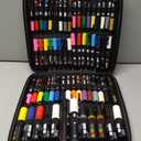 Posca Exclusive Holiday Paint Markers Gift Set of 62 with Case, Great for Kids and Adults, For Coloring Christmas Decorations, Canvas, Glass or Wood, Includes 350, 1MR, 1M, 3M, 5M, 7M, 8K, & 17K