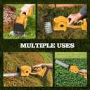 Hedge Trimmer Compatible with Dewalt 20V Battery (Battery Not Included) Cordless Bush Trimmer, Grass Shears, 2 in 1 Cordless Hedge Trimmer for Yard and Lawn
