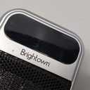 Brightown 800W Plug in Heater with Remote - Outlet Space Heater with Touch LED Display, Small Electric Wall Heaters for Indoor Use with Adjustable Thermostat and 12H Timer for Bathroom Office Bedroom