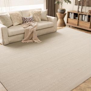 AMOAMI-Washable Area Rugs 8'x10'-Boho Camel Rugs for Living Room Machine Washable-3D for Bedroom-Non Slip Floor Rug-Moroccan Washable Rugs for Bedroom Dining Room