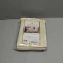 Charleston Estate Modern Farmhouse Floral Matelasse Decorative Pillowcase with Scalloped Edges, 100% Cotton Breathable Bedding, Standard Sham (20" x 26"), Ivory Floral