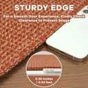 EARTHALL Woven Area Rugs 6x9 Ft Washable Living Room Rugs Non Slip Rubber Backed Dining Room Rug Braided Bedroom Rugs Indoor Floor Carpet for Living Room, Bedroom, Dining Room, Rustic Orange/Tan