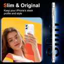 3 x Temdan for iPhone 16 Case Clear, Compatible with Magsafe, Anti-Yellowing, Military-Grade Protection, Shockproof Slim Magnetic Phone Case Cover, Transparent