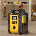 Jobsite Radio Speaker, Compatible with DeWalt 20V MAX Battery, IPX54 Waterproof Portable Wireless Stereo,Strong Signal Reception, AM/FM, TWS, 100ft Range, AC/DC Powered(Tool Only)