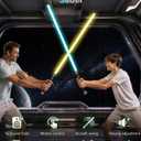 Light Saber,Light Sabers for Adults/Collectors,Dueling Light Saber,Motion Control Premium Hilt with 12 Colors & 16 Sound Fonts,Light Sabers Toys Halloween Cosplay Weapon,Gifts for Christmas&Training