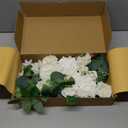 WEIERYUE(Pack of 2 Artificial Flowers Decorations, Wedding Flowers, Wedding, Banquet, Party, Reception Entrance Welcome Sign and Background Decoration(White)