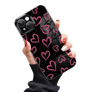 Ufbara Soft Case for iPhone 15 Case, Slim Cute Love Heart Pattern
