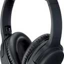 iLive Electronics Active Noise Cancellation Bluetooth Headphones, Adjustable Headband, Includes 3.5mm Audio Cable, Black (IAHN40B)