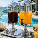 4.5 Gallon Drink Dispensers for parties with Thick Stainless Steel Base
