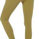 Buttery Soft Tummy Control Workout Leggings with Pockets for Women High Waisted Athletic Yoga Pants, Mustard