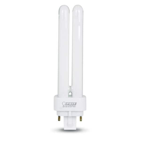13-Watt Equivalent PL Quad Tube CFLNI 4-Pin Plugin G24Q-1 Base CFL Replacement LED Light Bulb, Cool White 4100K (1-Pack)