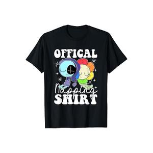 black shirt with Official napping shirt, Size small