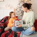 GIOLNIAY Red Truck Christmas Wrapping Paper for Kids Adults - Rustic Holiday Gift Wrap with Farmhouse Trees and Winter Forest Design - 4 Jumbo Sheets, 28" x 40" Each (31 sq. ft ttl), Easy to Store