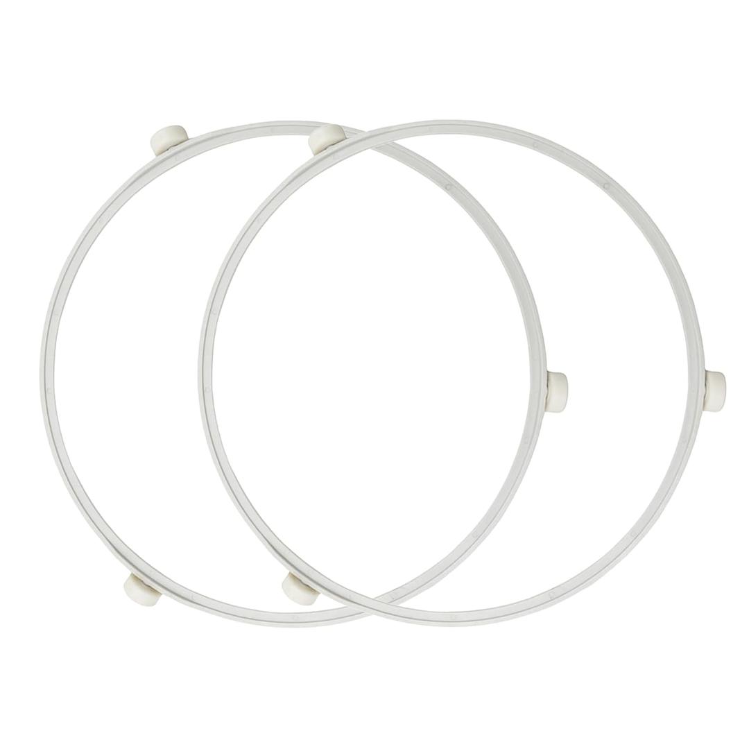 2 Pcs WB06X10705 Microwave Turntable Ring for GE Microwaves, Microwave Roller Ring, Glass Plate Tray Support Holder