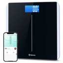 Etekcity Smart Scale for Body Weight and BMI, Bathroom Digital Electronic Weighing Scale for People, Bluetooth Free VeSync APP Connection, Rounded Corner, Accurate to 0.1lb/0.05kg, 400 lbs, Black