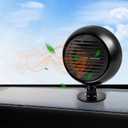Car Heater Torcarvh 12V/24V Car Heater Cooling Fan 2 in 1 Warmer Windscreen Defroster Demister for Car SUV Truck Trailer (Black)