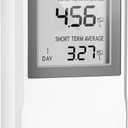 Radon Detector for Home, Allows Short and Long Term Monitoring of Radon Levels in The Air, Dual use for Hanging and Tabletop Placement, US Version-Pci/L,Radon Detector,Home Radon (White)