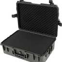 Portable Hard Case - Waterproof Carrying Case,with DIY Foam,Large,18.4x 12.6 x 6.3 inch