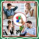 30PCS Christmas Stress Balls,Squishy Balls,Squishy Squeeze Balls Bulk Fidget Toys for Adults,Stress Relief Balls, Party Favors,Birthday Gift (Colorful-dujiao)