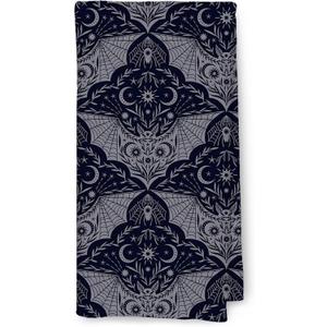 Bat Spider Gothic Kitchen Towels, Vintage Hand Towels for Bathroom, Dark Academia Witchy Dish Towels for Kitchen, Gothic Kitchen Bathroom Decor, 16x24 Inch