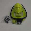 QingSong Full Face Snorkel Mask for Adults, Snorkeling Gear with Camera Mount, 180 Degree Panoramic View Snorkel Set Anti-Fog Anti-Leak (Large-X-Large, Lemon yellow)