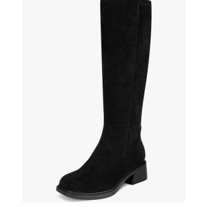 Knee High Boots for Women Square Toe Low Heel Stretch Tall Boot
1.5 Inch Low Chunky Heel Long Boots, Side Zipper, Easy Pull On, Comfortable Daily Wear Riding Boot, Fall Winter size 8/1-2