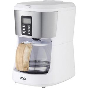 MOI 2 in 1 Grind & Brew Coffee Maker - 26/30 Seconds Grinding, Programmable Bean to Jar Coffee Machine with 7-8 Minutes Brew Time, LCD Display Coffee Maker with Grinder