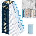 Travel Compression Bags, 25 Pack Vacuum Storage Bags with 1500mAh Rechargeable Battery, Vacuum Seal Bag for Space Saving Clothes, Blanket, Duvets, Pillows, Comforters, Travel Essentials, Luggage