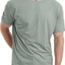 netdraw Men's Ultra Soft Bamboo Viscose T-Shirt Curve Hem Lightweight Cooling Short/Long Sleeve Casual Basic Tee Shirt