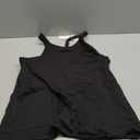 Summer Dress for Women 2025 Hot Shot Mini Romper Dresses Athletic Spaghetti Strap Tennis Dress Built in Shorts (Small, Black)