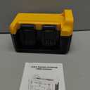 550W Portable Power Inverter Compatible with Dewalt 20V Battery, Power Station DC 20V to AC 110V Pure Sine Wave, Battery Power Adapter 2USB&Type-C, Generator Phone Charger LED Light Camping Emergency