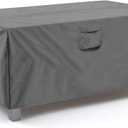 Vailge Rectangular/Oval Patio Table Cover, Heavy Duty and Waterproof Outdoor Lawn Patio Furniture Covers, Large Grey (Rectangle-72"L x 44"W x 23"H)