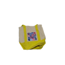 Mini Canvas Tote Bag with Pocket Reusable Pack of 2