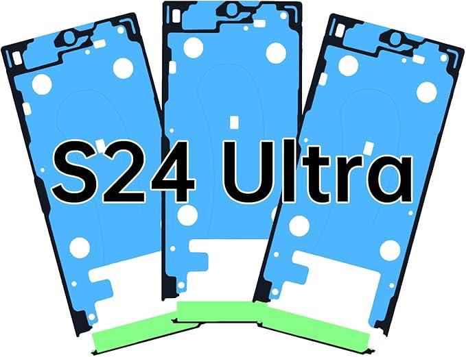 3PCS Waterproof Screen Sealing Adhesive Tape for Samsung Galaxy S24 Ultra Waterproof Seal Sticker Tape Seal Sticker Glue Replacement Part for Samsung s24 Ultra SM-S928U SM-S928U1