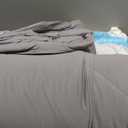 LLanCL Cooling Blankets for Hot Sleepers - Cool Like Ice Cream Blanket for Summer, Lightweight Double-Sided Cooling Comforter Quilt (King Size 90" x 108" Grey)
