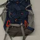 MOUNTAINTOP 40L Hiking Backpack for Men & Women Camping Climbing,Blue and Orange