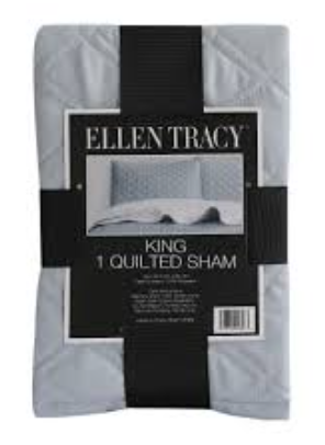 ellen tracy Standard 1 Quilted Sham 20x26in 100% Polyester