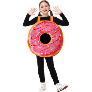 AOBUTE Boy Girls Halloween Carrot Waffle Banana Doughnut Cookie Costume Kids Food Suit (Medium)