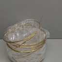 HPC DECOR Set of 4 Gold Yellow Metal Wire Pizza Pan Riser Stands- Round Pizza Tray Riser Rack - Tabletop Display Racks for Food Platter Tray- Metal Display Stands for Home, Restaurant and Party