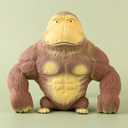 Gorilla Squishy Toy  Big Stretchy Stress Relief Toy for Kids & Adults, 8" Funny Monkey Fidget Filled with Quartz Sand, Soft Squeeze Sensory Toy for Relaxation & Hand Exercise Gift