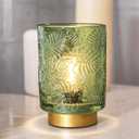 Small Battery Operated Lamp-Portable Cordless Table Lamps with LED Bulb for New Home Decor Gift,Wireless Battery Powered Desk Lamp for Bedroom Living Room Decor Aesthetic Jade Green