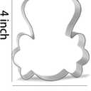 Keewah Christmas Nutcracker Face Cookie Cutter, 4”, Stainless Steel