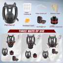 Full Facepiece with Filters, Earplug, & Gloves - Protection Against Painting, Gas, Dust, Chemicals, Organic Vapors, Welding, Polishing, Spraying