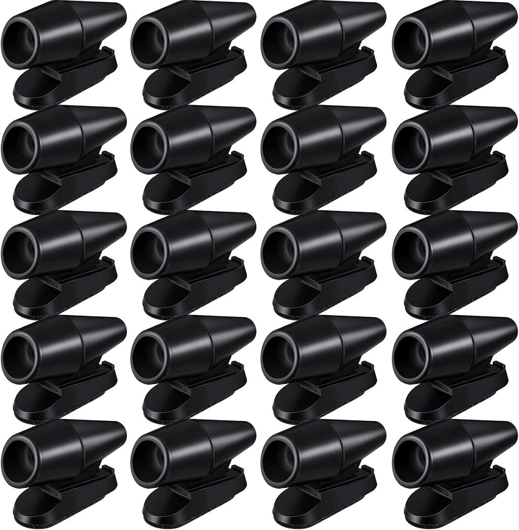 Frienda 20 Pieces Deer Whistles for Vehicles Avoids Collisions, Deer Whistles for Car, Horns for Vehicles Warning Devices with Waterproof Animal Alert for Car and Motorcycle (Black)