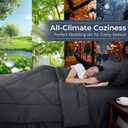 HEVUMYI Full Comforter Set - 7-Piece All Season Bed in a Bag Full, Ultra Soft Bedding Set with Comforter, Flat Sheet, Fitted Sheet, Pillowcases, Pillow Shams, Dark Grey